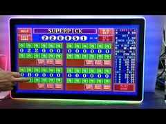 Tela de exibição LCD de 24 polegadas com moldura de borda de faixa de luz LED para cassino