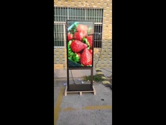 Totem digital exterior LCD de 55 polegadas, espessura super fina de 98 mm, sistema de arrefecimento natural