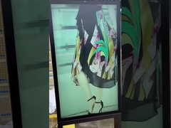 55''IP66 fixação óptica impermeável 2500 nits LCD exterior publicitário quiosque de exibição digital com ll