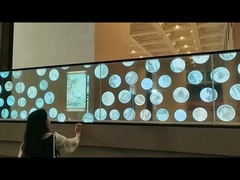 Painel de 55 polegadas de auto-emissão Transparente OLED Display de tela de alta transparência OLED interativo